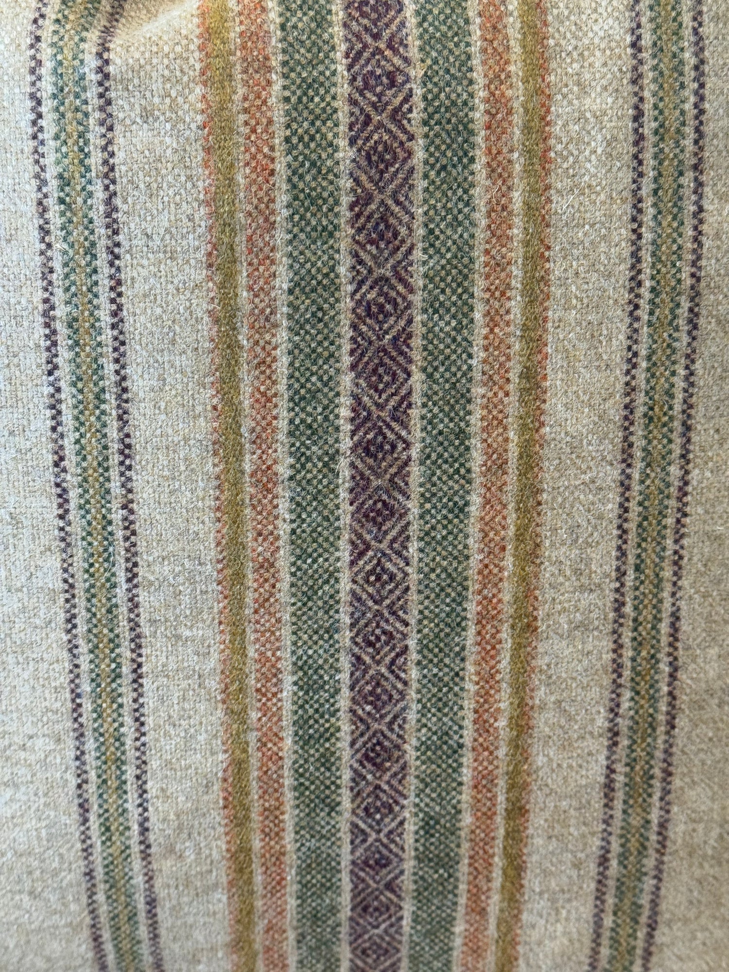 The Heritage Cushion - Blenheim Natural &amp; Olive