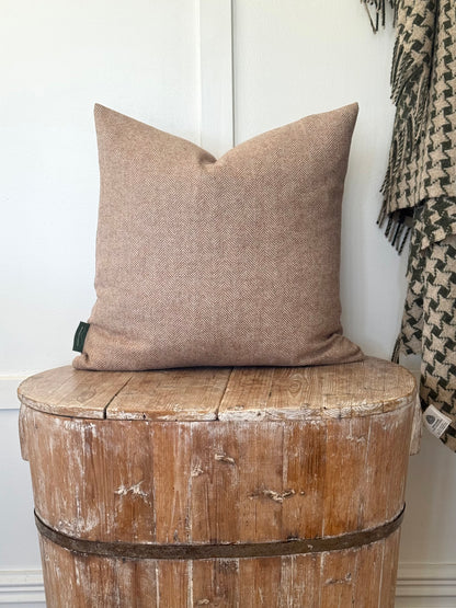 The Heritage Cushion Cover - Herringbone Earth