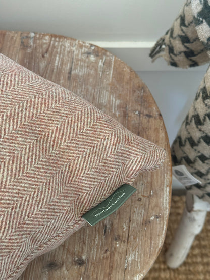 The Heritage Cushion Cover - Herringbone Earth