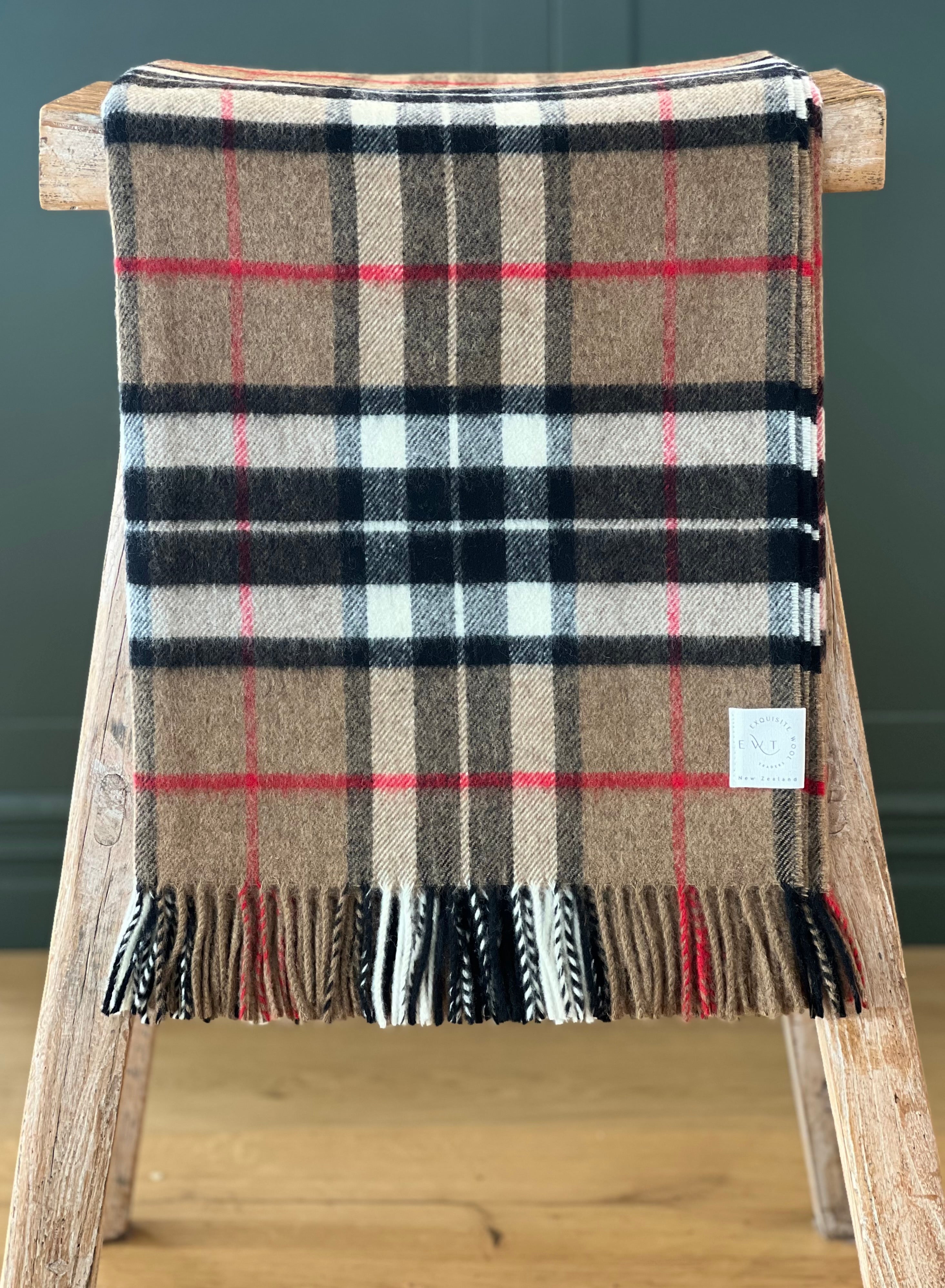 Thompson Tartan 100% Merino Throw – Exquisite Wool Traders