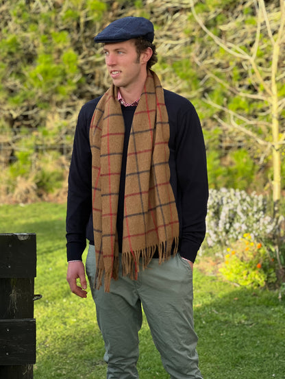 Lincoln Camel 100% Merino Oversized Scarf