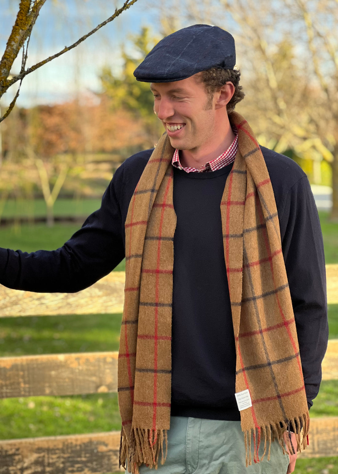 Lincoln Camel 100% Merino Oversized Scarf