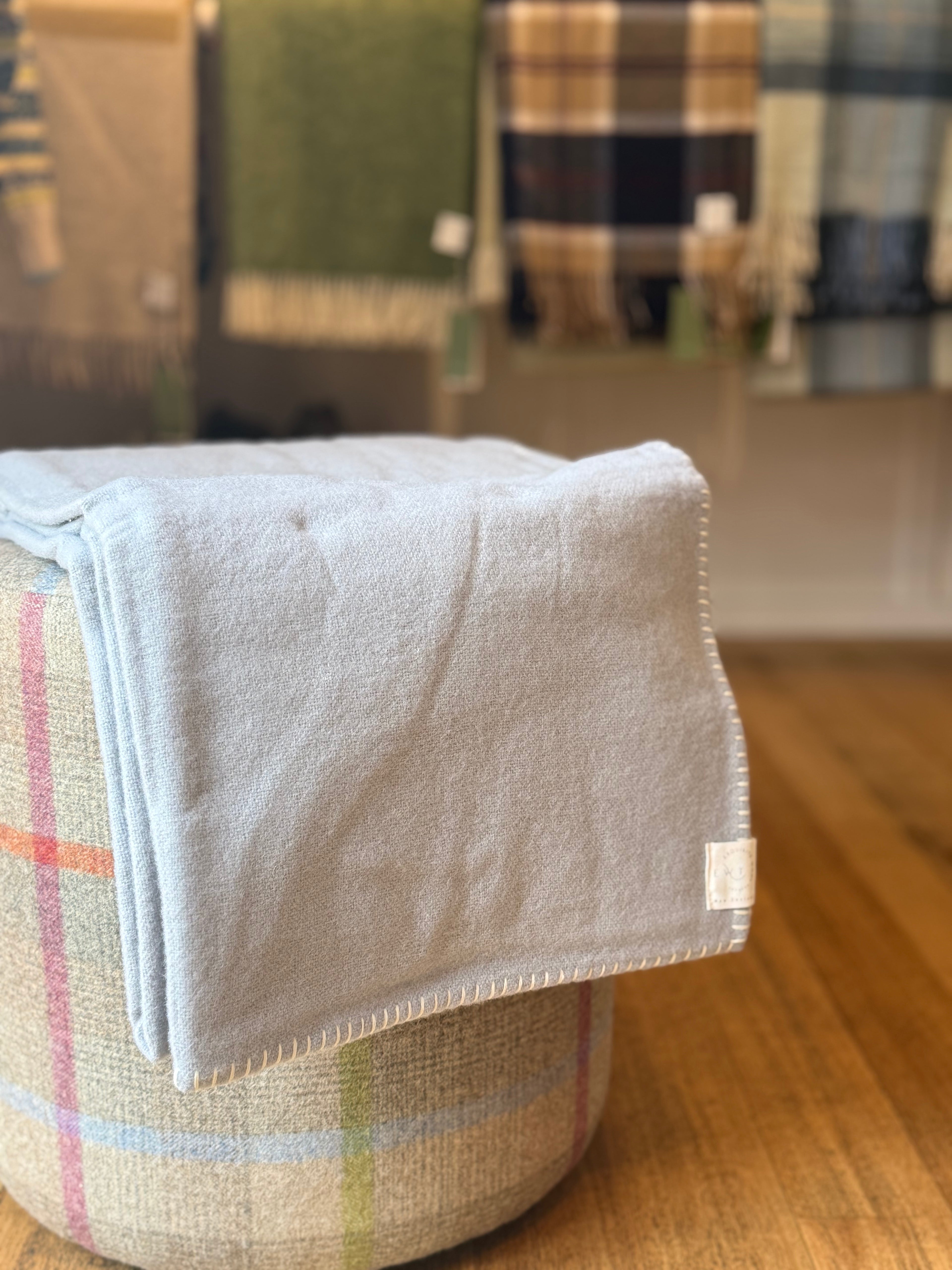 森林绿新西兰羊毛毯