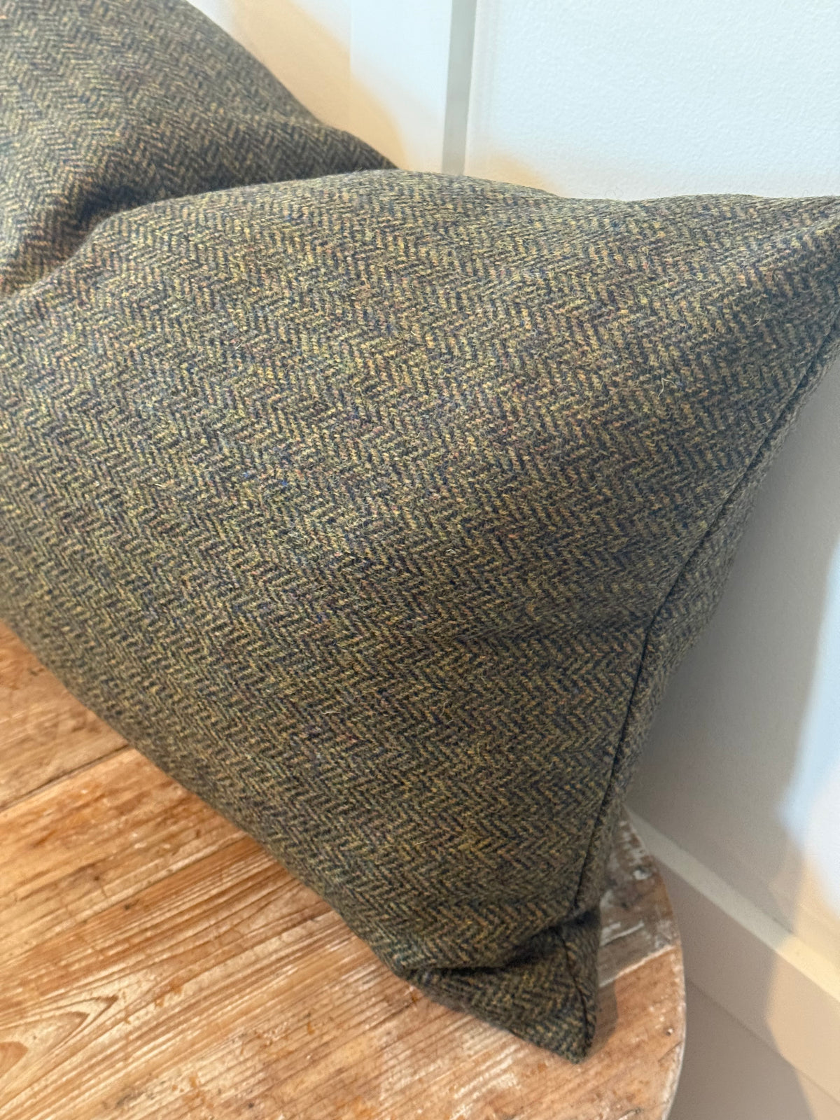 The Heritage Cushion Cover - Herringbone Dark Green