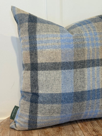 The Heritage Cushion Cover - Melbourne Silver &amp; Denim
