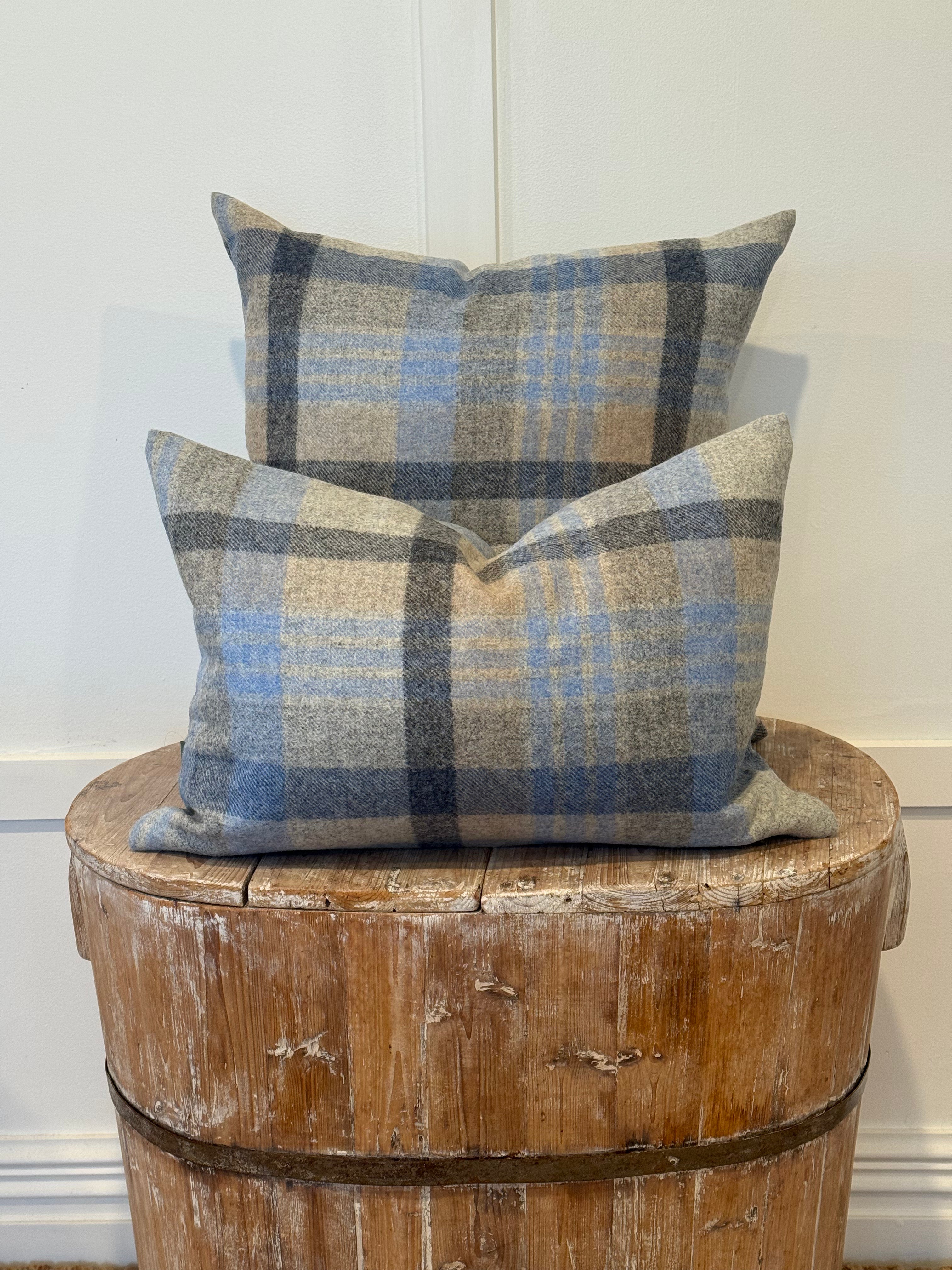 The Heritage Cushion Cover - Melbourne Silver &amp; Denim