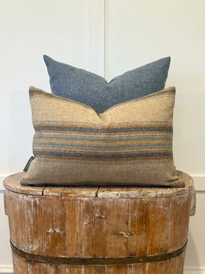 The Heritage Cushion Cover - Wentworth Stripe Natural Denim