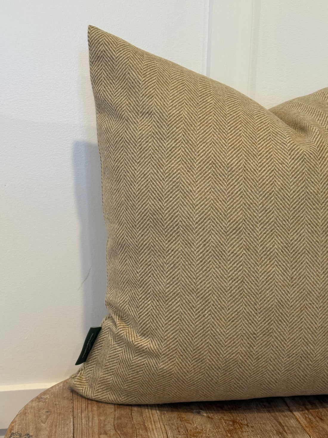 The Heritage Cushion Cover - Herringbone Straw
