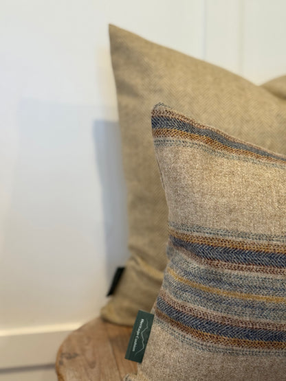 The Heritage Cushion Cover - Herringbone Straw