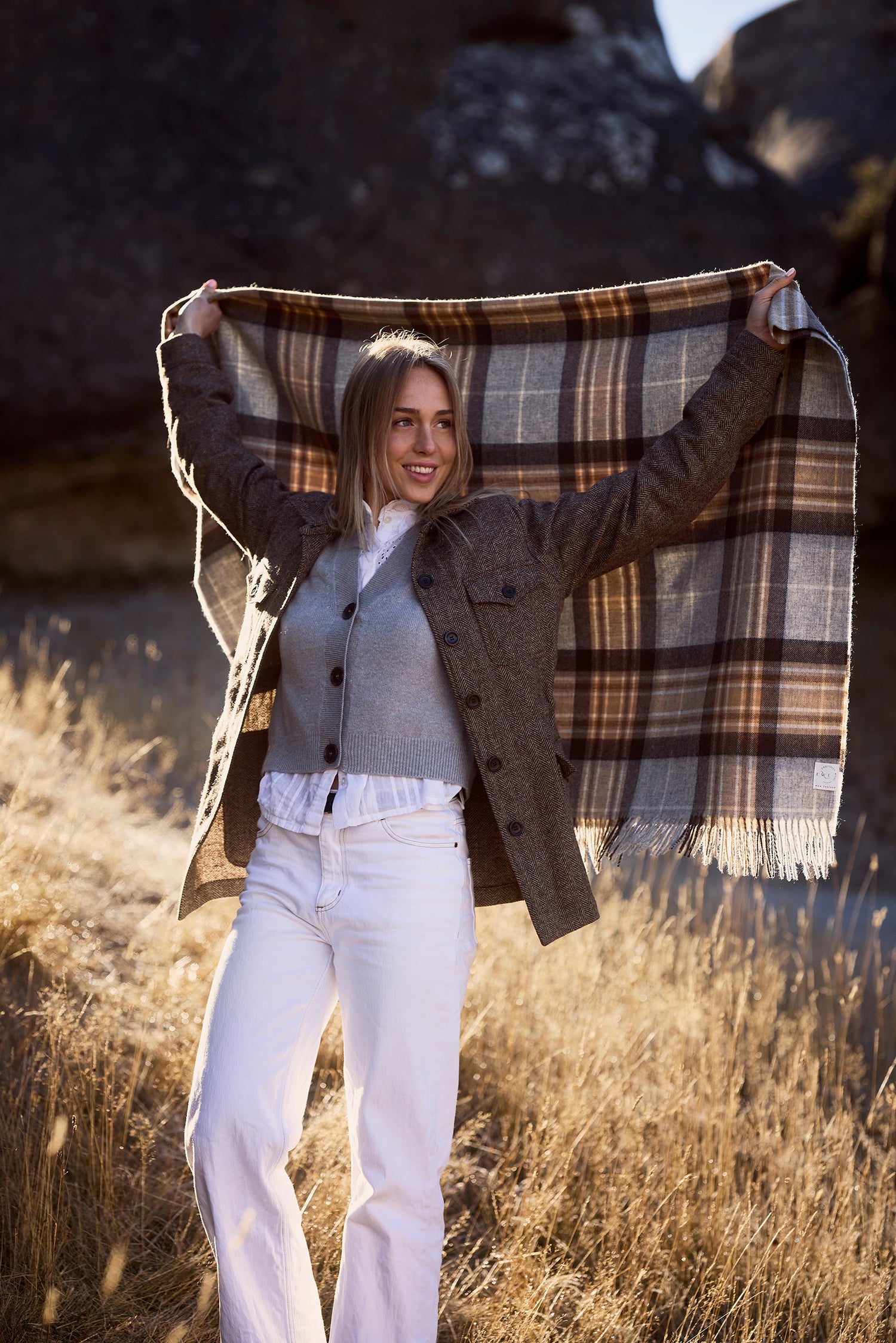 Brora Supersoft Lambswool V Neck Waistcoat