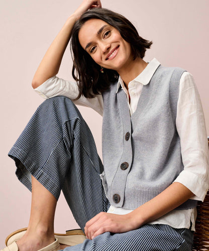 Brora Supersoft Lambswool V Neck Waistcoat