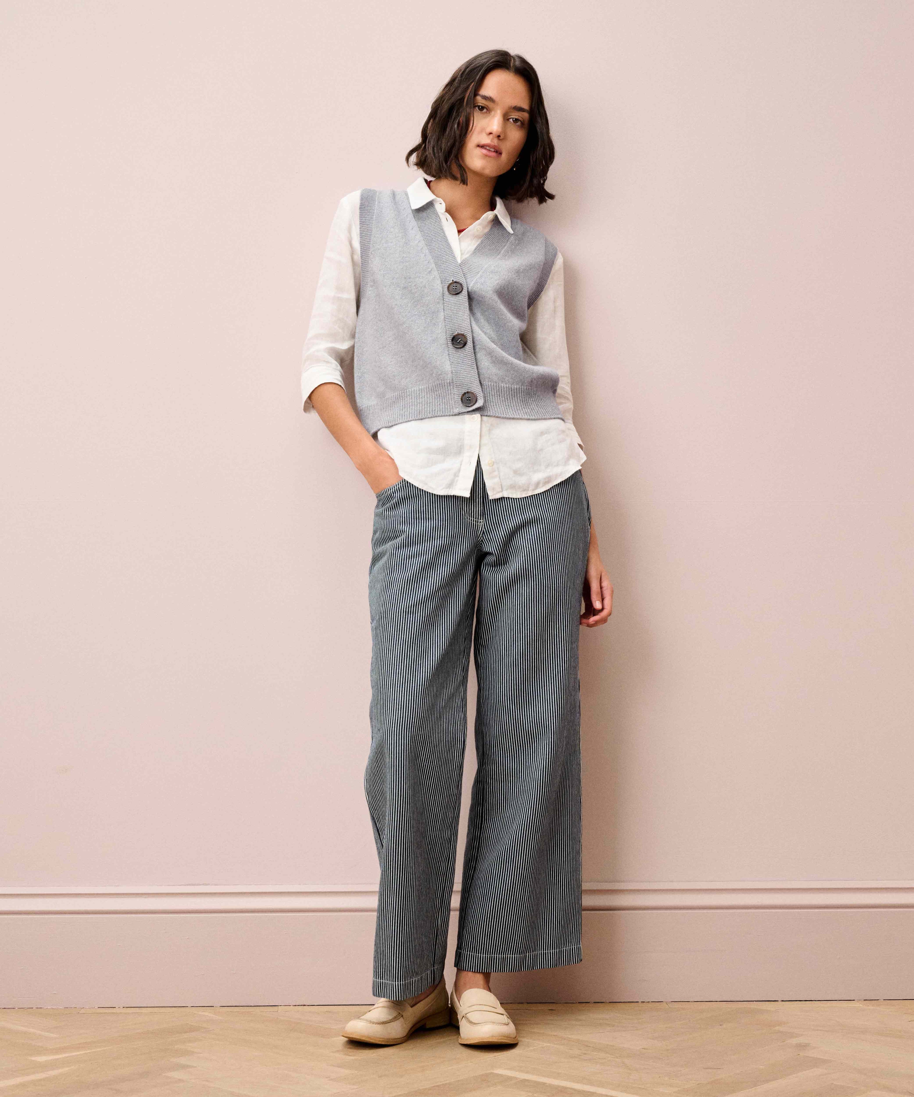 Brora Supersoft Lambswool V Neck Waistcoat