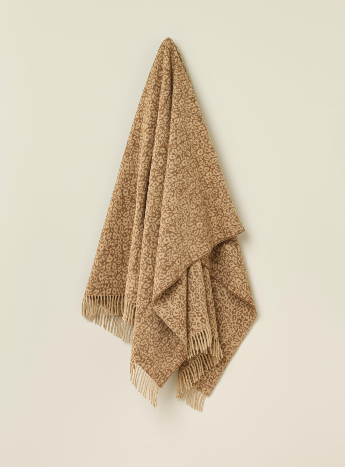 Leopard Natural 100% Merino Throw