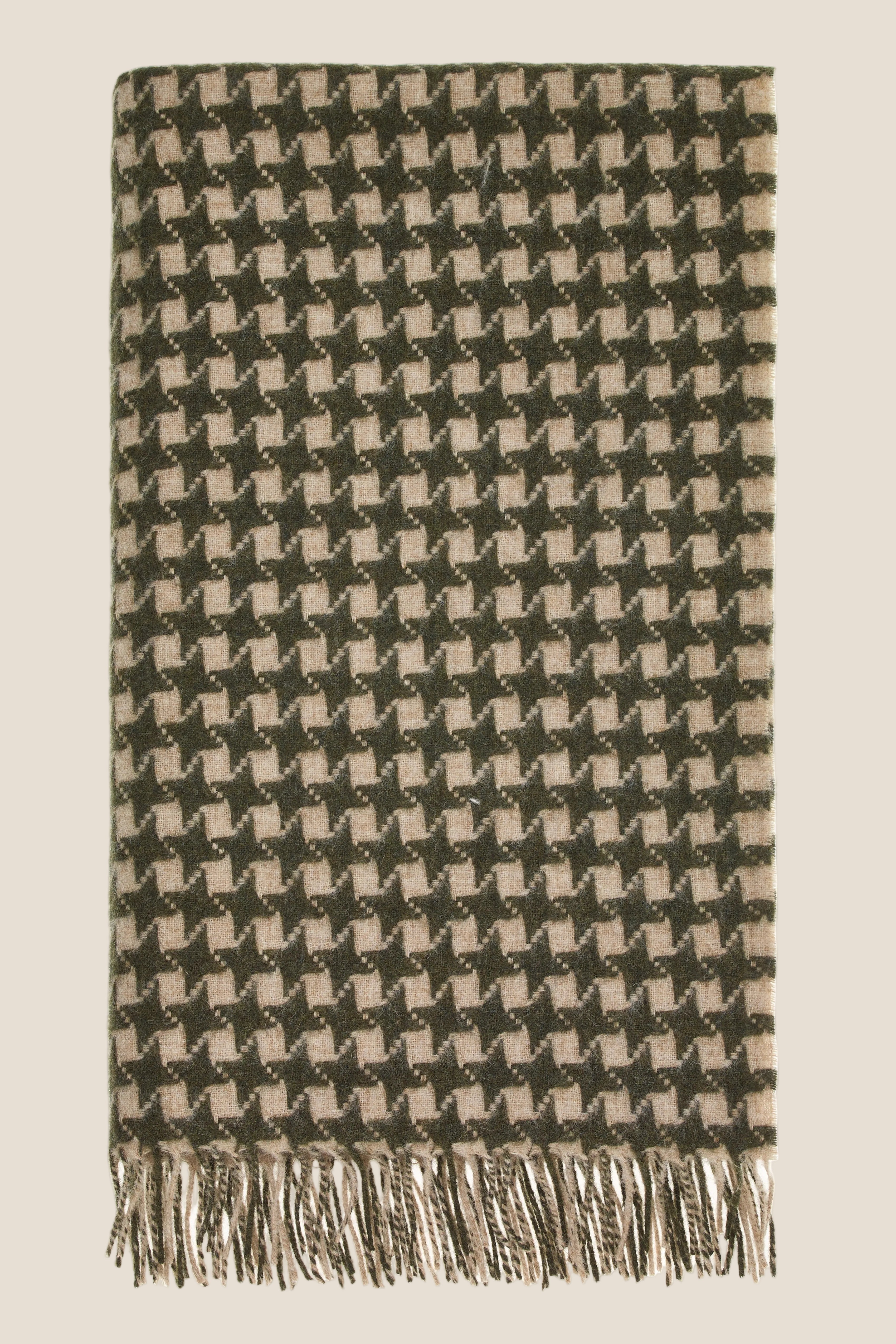 Star Green NZ Wool Throw