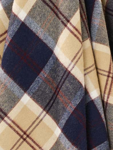 Bannochburn Beige 100% Merino Throw