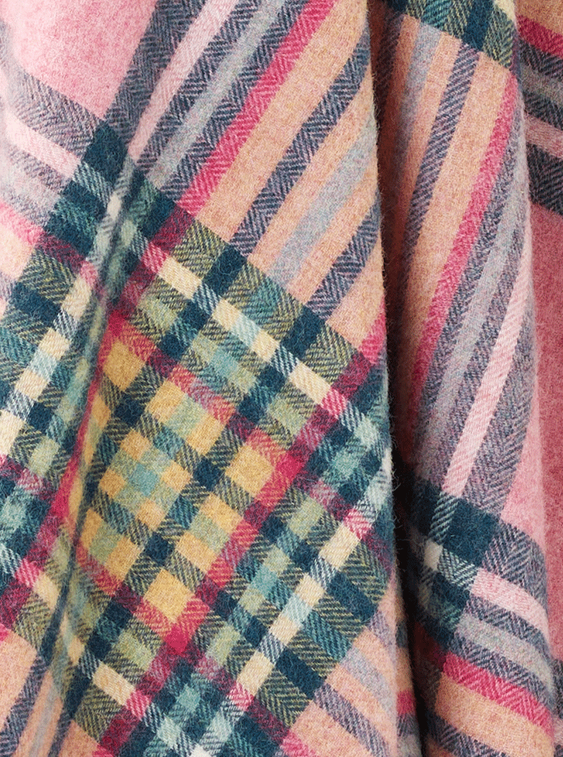 St. Ives Pink NZ Wool Throw