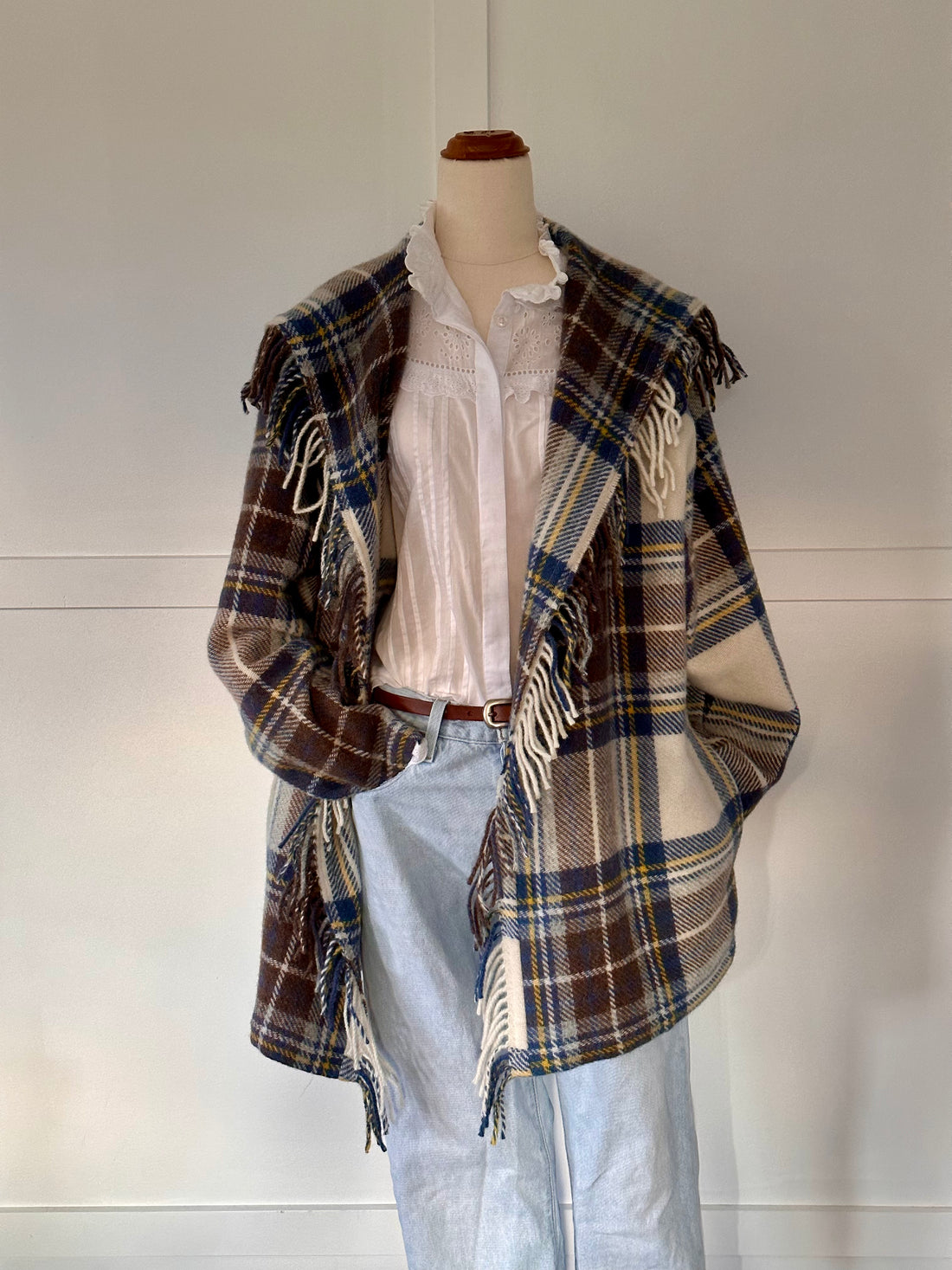 The Southern Coat - Muted Royal Stewart - 100% Wool