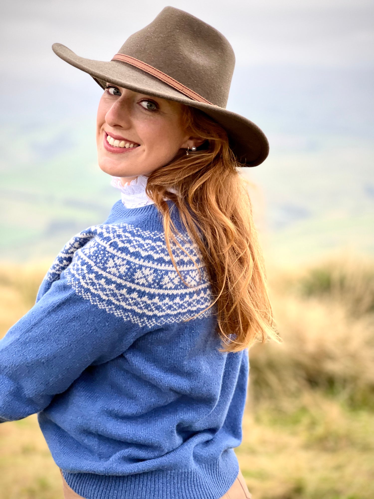 Harley Merino Soft Denim &amp; Agate Jumper - Exquisite Wool Traders